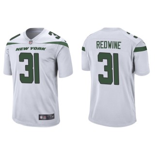 Men's New York Jets Sheldrick Redwine #31 White Game Jersey
