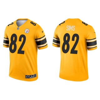 Men's Pittsburgh Steelers Steven Sims #82 Gold 2021 Inverted Legend Jersey