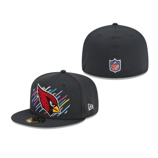 Cardinals Charcoal 2021 NFL Crucial Catch 59FIFTY Fitted Hat