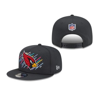 Cardinals Charcoal 2021 NFL Crucial Catch 9FIFTY Snapback Adjustable Hat