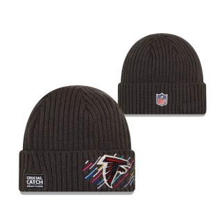Falcons Charcoal 2021 NFL Crucial Catch Knit Hat