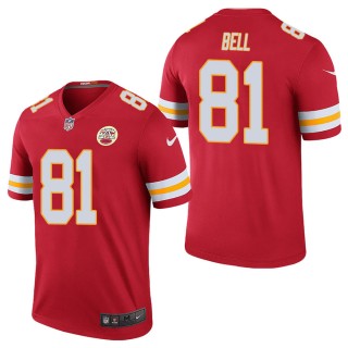 Men's Kansas City Chiefs Blake Bell Red Color Rush Legend Jersey