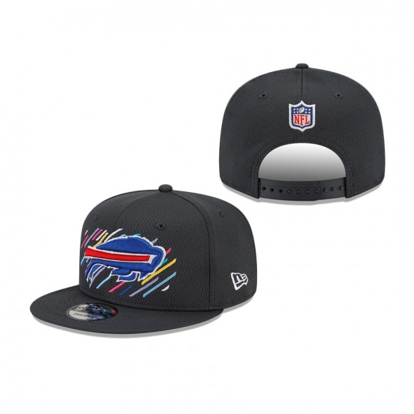 Bills Charcoal 2021 NFL Crucial Catch 9FIFTY Snapback Adjustable Hat