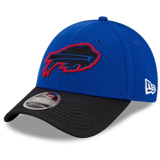 Buffalo Bills Royal Black 2021 NFL Sideline Road 9FORTY Adjustable Hat
