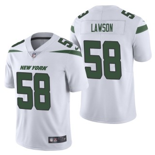 Men's New York Jets Carl Lawson White Vapor Limited Jersey