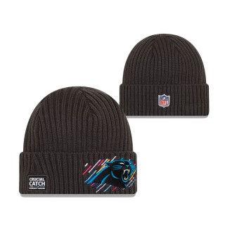 Carolina Panthers Charcoal 2021 NFL Crucial Catch Knit Hat