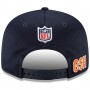 Chicago Bears Navy 2021 NFL Sideline Home B 9FIFTY Snapback Hat