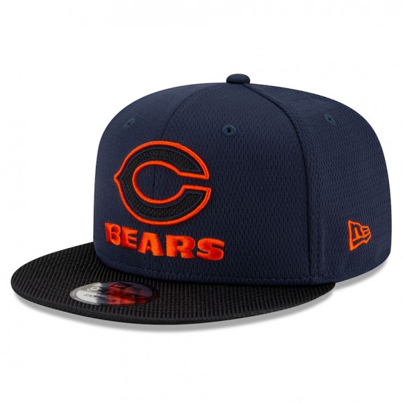 Chicago Bears Navy Black 2021 NFL Sideline Road C 9FIFTY Snapback Hat