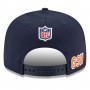 Chicago Bears Navy Black 2021 NFL Sideline Road C 9FIFTY Snapback Hat