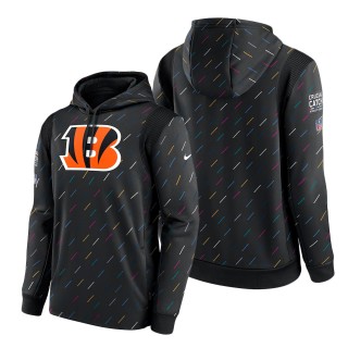 Bengals Charcoal 2021 NFL Crucial Catch Therma Pullover Hoodie