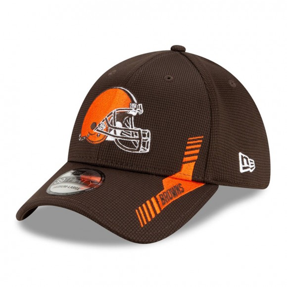 Cleveland Browns Brown 2021 NFL Sideline Home 39THIRTY Hat