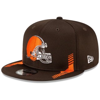 Cleveland Browns Brown 2021 NFL Sideline Home 9FIFTY Snapback Hat