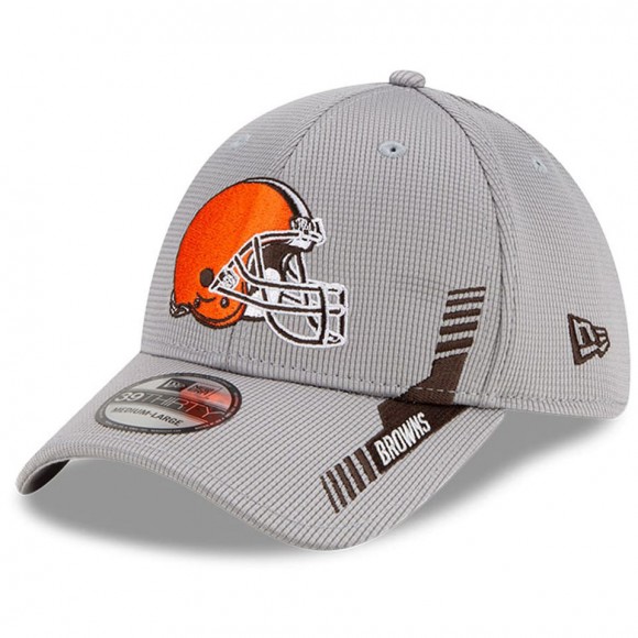 Cleveland Browns Gray 2021 NFL Sideline Home 39THIRTY Hat