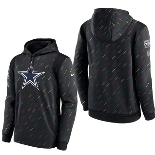 Dallas Cowboys Charcoal 2021 NFL Crucial Catch Therma Pullover Hoodie