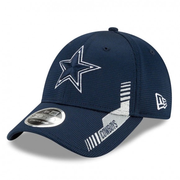 Dallas Cowboys Navy 2021 NFL Sideline Home 9FORTY Adjustable Hat
