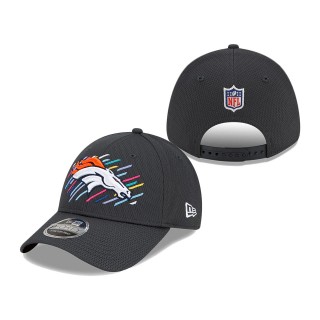 Broncos Charcoal 2021 NFL Crucial Catch 9FORTY Adjustable Hat