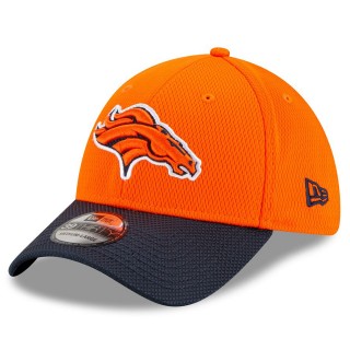 Denver Broncos Orange Black 2021 NFL Sideline Road 39THIRTY Hat
