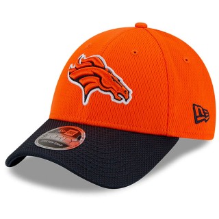 Denver Broncos Orange Black 2021 NFL Sideline Road 9FORTY Adjustable Hat