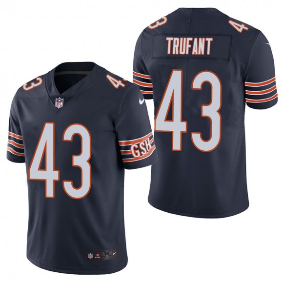 Men's Chicago Bears Desmond Trufant Navy Vapor Limited Jersey