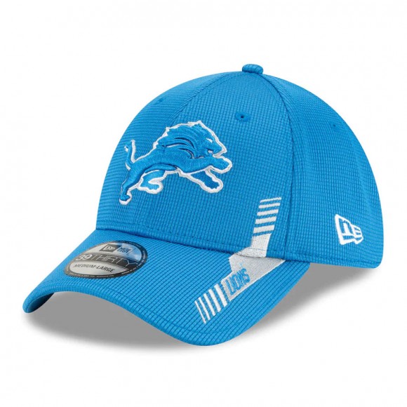 Detroit Lions Blue 2021 NFL Sideline Home 39THIRTY Hat