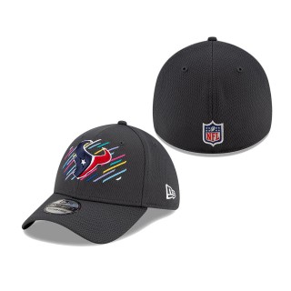 Texans Charcoal 2021 NFL Crucial Catch 39THIRTY Flex Hat