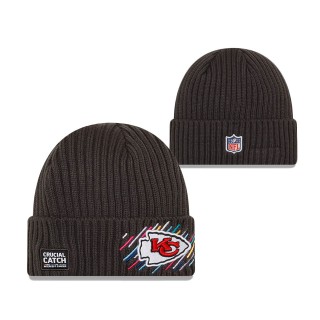Chiefs Charcoal 2021 NFL Crucial Catch Knit Hat