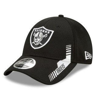 Las Vegas Raiders Black 2021 NFL Sideline Home 9FORTY Adjustable Hat