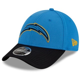 Los Angeles Chargers Blue Black 2021 NFL Sideline Road 9FORTY Adjustable Hat