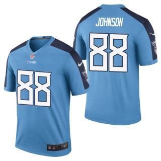 Men's Tennessee Titans Marcus Johnson Light Blue Color Rush Legend Jersey