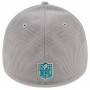 Miami Dolphins Gray 2021 NFL Sideline Home Historic Logo 39THIRTY Hat
