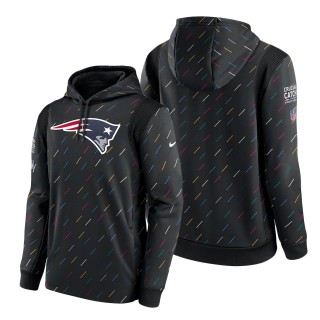 Patriots Charcoal 2021 NFL Crucial Catch Therma Pullover Hoodie