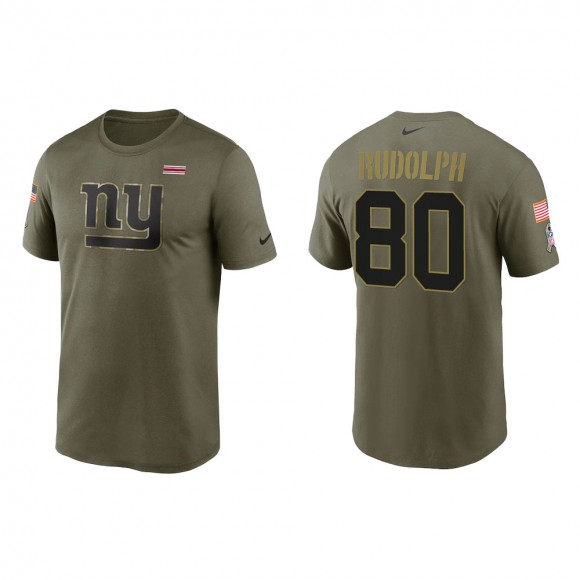 2021 Salute To Service Men's Giants Kyle Rudolph Olive Legend Performance T-Shirt