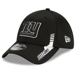New York Giants Black 2021 NFL Sideline Home 39THIRTY Hat