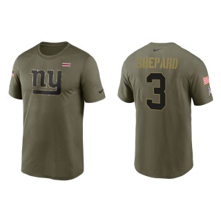 2021 Salute To Service Men's Giants Sterling Shepard Olive Legend Performance T-Shirt