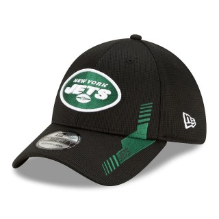 New York Jets Black 2021 NFL Sideline Home 39THIRTY Hat