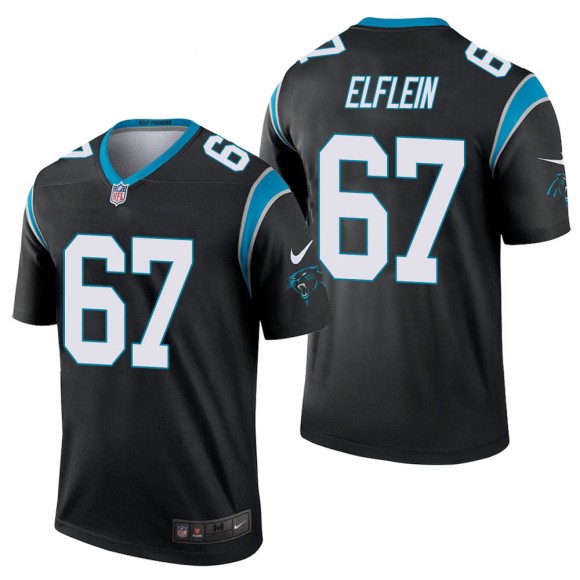 Men's Carolina Panthers Pat Elflein Black Legend Jersey