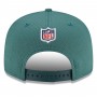 Philadelphia Eagles Midnight Green Black 2021 NFL Sideline Road 9FIFTY Snapback Hat