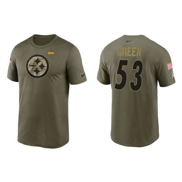 2021 Salute To Service Men's Steelers Kendrick Green Olive Legend Performance T-Shirt