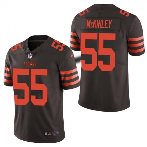 Men's Cleveland Browns Takkarist McKinley Brown Color Rush Limited Jersey