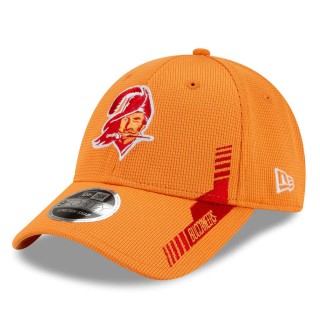 Tampa Bay Buccaneers Orange 2021 NFL Sideline Home Historic Logo 9FORTY Adjustable Hat