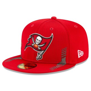 Tampa Bay Buccaneers Red 2021 NFL Sideline Home 59FIFTY Hat