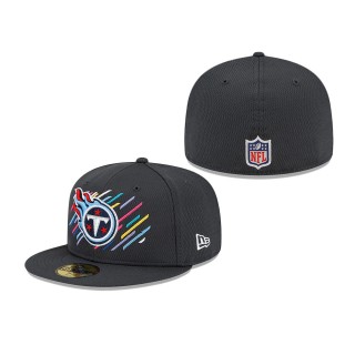Titans Charcoal 2021 NFL Crucial Catch 59FIFTY Fitted Hat
