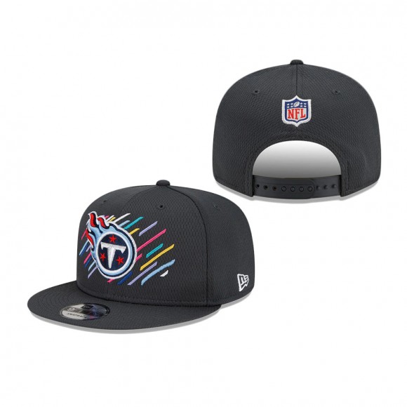 Titans Charcoal 2021 NFL Crucial Catch 9FIFTY Snapback Adjustable Hat