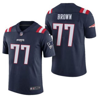 Men's New England Patriots Trent Brown Navy Color Rush Limited Jersey