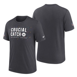 Washington Football Team Charcoal 2021 NFL Crucial Catch Performance T-Shirt