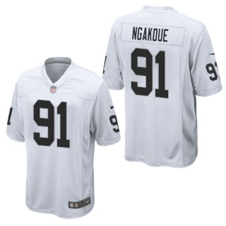 Men's Las Vegas Raiders Yannick Ngakoue White Game Jersey