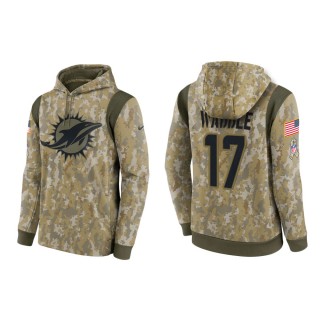 Men's Jaylen Waddle Miami Dolphins Camo 2021 Salute To Service Therma Hoodie