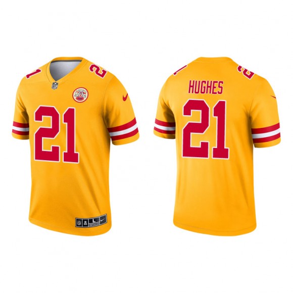 Mike Hughes Yellow 2021 Inverted Legend Chiefs Jersey