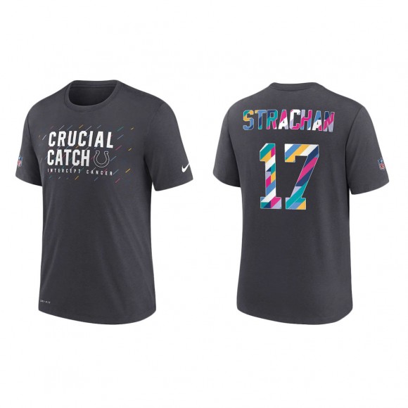 Mike Strachan Indianapolis Colts Nike Charcoal 2021 NFL Crucial Catch Performance T-Shirt