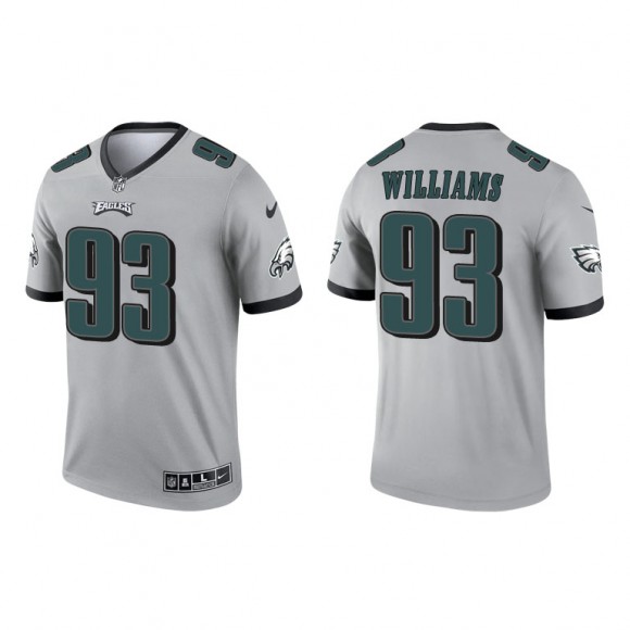 Milton Williams Silver 2021 Inverted Legend Eagles Jersey